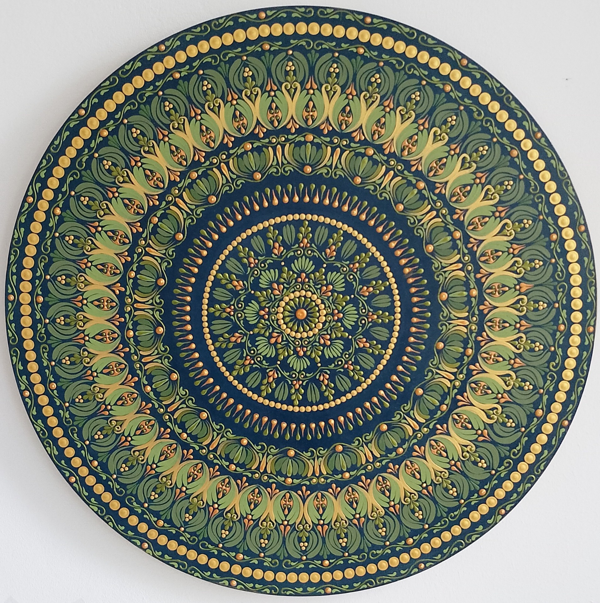 alt="The Gate of Abundance original hand-painted mandala artwork"